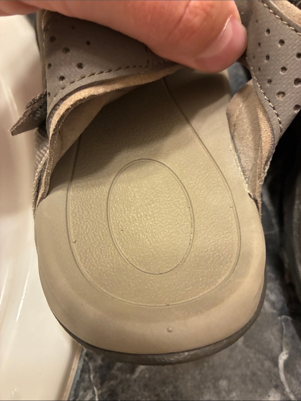 Teva Taupe Outdoor Strappy Sandals - Picture 14 of 15